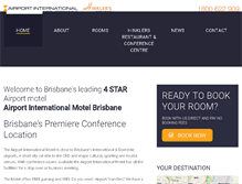Tablet Screenshot of airportmotel.com.au